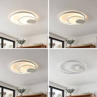 Nerwin LED plafondlamp, rond, wit mat wit