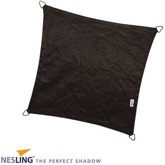 NESLING Coolfit 3.6 x 3.6 m zwart schaduwdoek