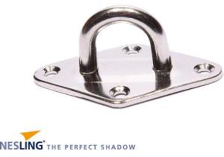 NESLING plaat met oog 8 mm Grijs