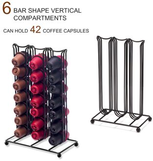 Nespresso Capsule Beugel Pods Roterende Rack Koffie Capsule Stand Capsules Opslag Shelve Organisatie Houder 42Cups