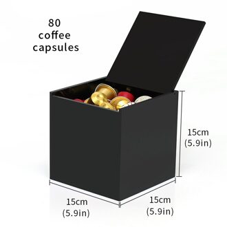 Nespresso Capsule Holde Koffie Capsule Koffie Suiker Acryl Opslag Container Huishouden Desktop Ondersteunende Opbergdoos Eenvoudige Licht Groen