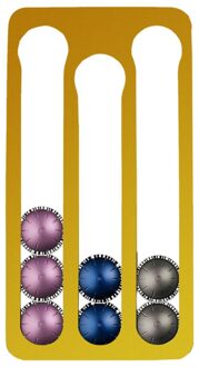 Nespresso Vertuoline Koffie Capsule Houder Stand Muur Gemonteerde Koffie Capsule Opbergdoos Koffie Pods Opslag Planken Hold 17 goud