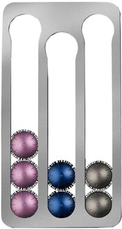 Nespresso Vertuoline Koffie Capsule Houder Stand Muur Gemonteerde Koffie Capsule Opbergdoos Koffie Pods Opslag Planken Hold 17 Sliver