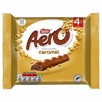 Nestle Nestle - Aero Chocolate Caramel 4 Pack 108 Gram ***THT 03-2024***
