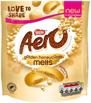 Nestle Nestle - Aero Melts Golden Honeycomb Chocolate Sharing Bag 86 Gram ***THT 01-2024***