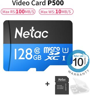 Netac Originele Class 10 16GB 32GB 64GB 128GB Micro Card UHS-1 TF Card 80 MB/s Flash geheugenkaart Data Micro SD Kaart Voor Tafel PC 128GB reeks B