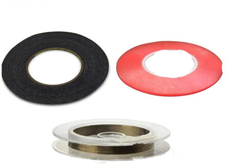 Netcosy 2 Mm Clear Dubbelzijdig Plakband & 2 Mm Lijm Sterke Plakband & Goud Molybdeen Draad Lijn voor Smartphone Reparatie