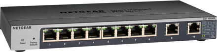 Netgear 10PT Multi GB Smart Switch Switch Zwart