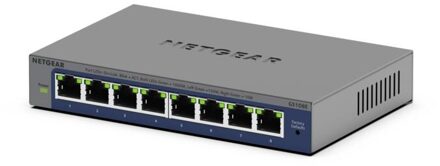 Netgear GS108Ev4 switch (8-port gigabit prosafe plus) Switch Grijs