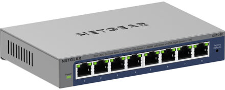 Netgear GS108Ev4 switch (8-port gigabit prosafe plus) Switch Grijs