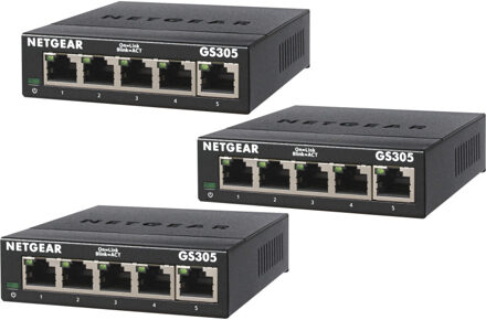 Netgear GS305-300PES, 3 pack Switch