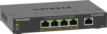 Netgear GS305EPP-100PES Switch Zwart