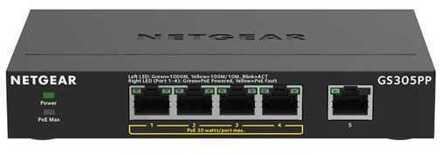 Netgear GS305PP-100PES Switch Zwart
