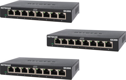 Netgear GS308-300PES, 3 pack Switch