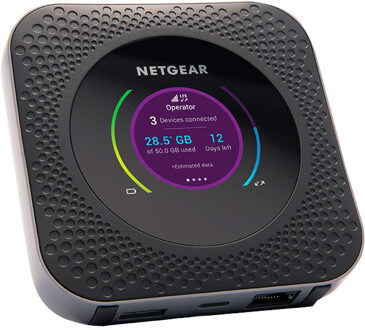 Netgear Nighthawk M1 4G Mi-Fi routers Zwart