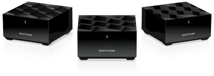 Netgear Nighthawk MK73S WiFi 6 Mesh Systeem (3-pack) Mesh router Zwart