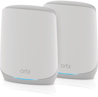 Netgear Orbi RBK762S WiFi 6 Mesh Systeem (2-pack) Mesh router Wit