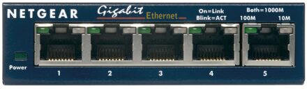 Netgear Prosafe GS105 Switch Blauw
