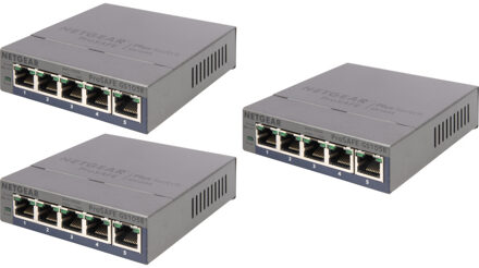 Netgear ProSAFE GS105E v2, 3 pack Switch