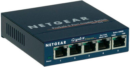 Netgear Prosafe GS105GE Switch Blauw
