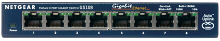 Netgear ProSafe GS108 Switch Blauw