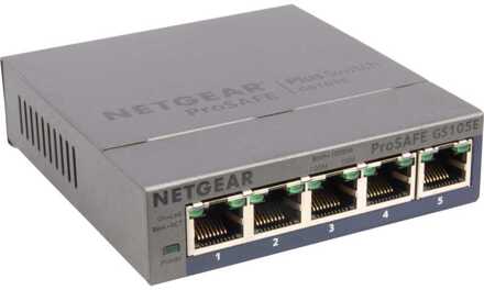 Netgear ProSafe Plus GS105E Switch Grijs
