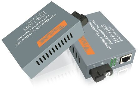Netlink Media Converter HTB-1100S-A/B Glasvezel Media Transceiver 25Km Sc 10/100M RJ45 Single Mode enkele Vezel 1 paar-(A en B size)
