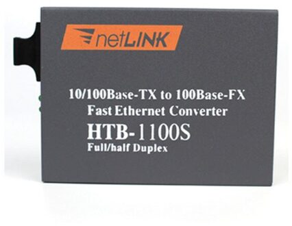 Netlink Media Converter HTB-1100S-A/B Glasvezel Media Transceiver 25Km Sc 10/100M RJ45 Single Mode enkele Vezel B size