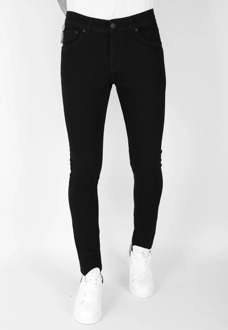Nette spijkerbroek met stretch slim fit Zwart - 29