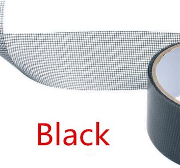 Netto Patchen Fly Screen Deur Muggenspray Reparatie Tape Waterdichte Klamboe Cover Venster Net Thuis Reparatie Tape zwart 2