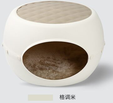 Netto Rode Kruk Kat Huis Vier Seizoenen Algemene Zomer Villa Nest Semi-Gesloten Huisdier Marineblauw