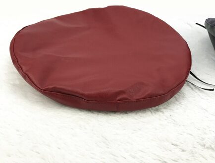 Netto Rode Pujapanese Veelzijdige Lederen Beretwomen 'S Koreaanse Herfst En Winter Zwarte Retro Britse Platte Top Kunstenaar Hoed Tre Rood