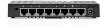 Netwerk-Switch | Bekabelde snelheid: Gigabit | Aantal ethernetpoorten: 8 - NSWH8P110BK