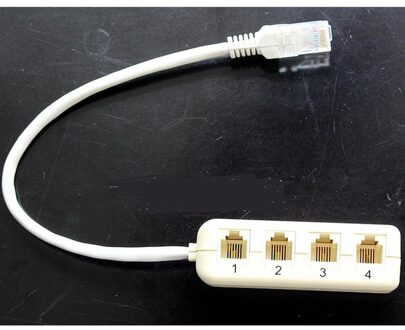 Network RJ45 to RJ11(1 TO 4) adapter - small