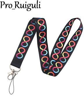 Neurodiversity Lanyard Voor Sleutels Telefoon Cool Neck Strap Lanyard Voor Camera Fluitje Id Badge Leuke Omboordsels Linten