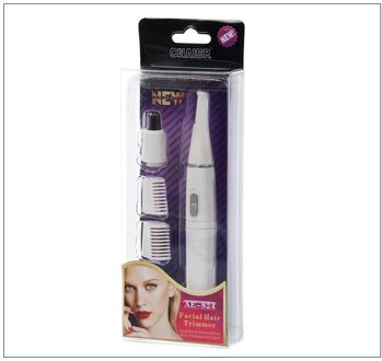 Neus Tondeuse Multifunctionele Elektrische Wenkbrauw Trimmer Twee-In-een Trimmer Scheerapparaat wit