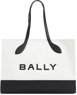 Neutrale Shopper Tote Bag Bally , White , Dames - ONE Size