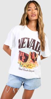 Nevada Oversized T-Shirt, White - XL