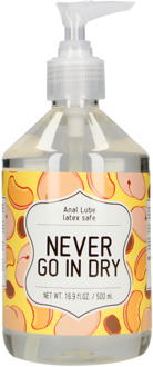 Never Go In Dry - Waterbased Anal Lubricant - 17 fl oz / 500 ml