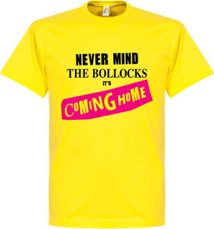 Never Mind the Bollocks It's Coming Home T-Shirt - Geel - L