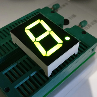 New 1 Bit 1 inch Digital Tube LED Display High White/Green/Yellow/Yellow Green Light 7 Segment Common Anode