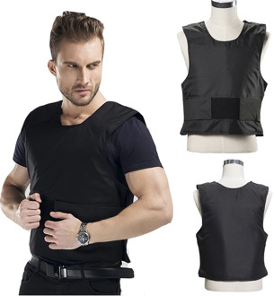 New 1 Layer Stab Resistant Vest Lightweight Soft For Police Use O-Neck Covert Schutzweste Tatico Self-Defense Anti Cut Stab Vest