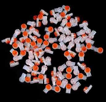 New 100Pcs UY2 K2 Connector Grease Filling Butt Wire Line Terminal For Telephone Network Line Connection High Quality