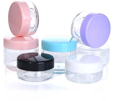 NEW 10g/15g/20g Empty Plastic Makeup Nail Art Bead Storage Container Portable Cosmetic Cream Jar Pot Box Round Bottle Travel Kit