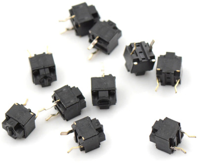 New 10pcs/lot Original mouse square micro switch button EVQP0E07K Micro Switch Microsoft black spots