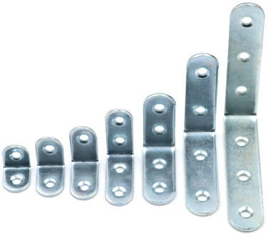 NEW 10pcs Stainless Steel Right Angle Bracket Corner Brace Joint Shelf Support L Shape 7 Sizes