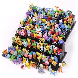 NEW 144Pcs Tomy Different Pokemon Figures Model Collection 2-3cm Pokémon Pikachu Anime Figure Toys Dolls Child Birthday Gifts