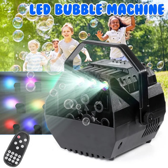 New 15W LED Lamp Romantic Light Automatic Bubble Machine Remote Control Great for Kids Wedding Birthday Parties AC90-240V