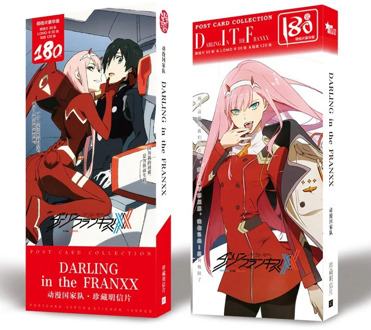 New 180 Pcs/Set DARLING in the FRANXX DITF Anime Large Postcard Greeting Card Message Card Gift Stationery