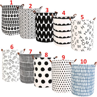 New 1pc Folding Laundry Basket Round Storage Bin Bag Large Hamper Collapsible Clothes Toy Basket Bucket Organizer Large Capacity